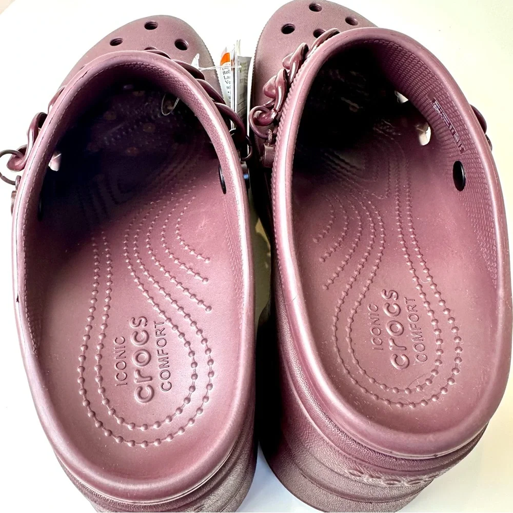 🔖 CROCS Siren Chain Clog High-Heel Stylish Unisex Light Weight - Picture 5 of 8